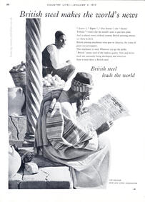 1955 British Steel vintage ad