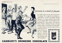 vintage 1955 Cadbury's Drinking Chocolate advert