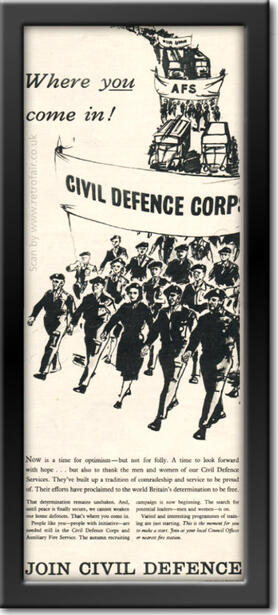 1955 vintage Civil Defence ad