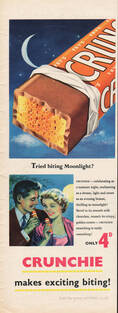 1955 Crunchie Bar - unframed vintage ad