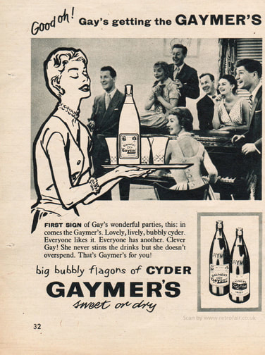1955 Gaymer's Cyder - unframed vintage ad