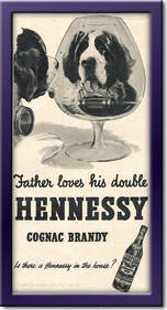 1955 Hennessy Cognac Brandy - framed preview