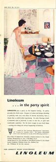 1955 Linoleum ad