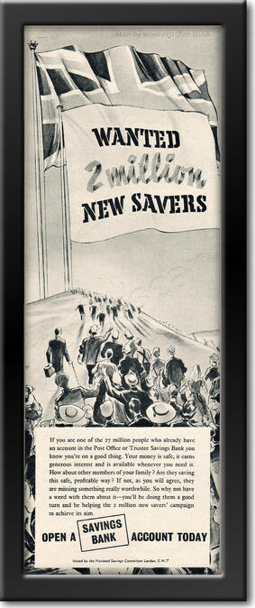 1955 vintage National Savings advert