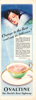 1955 Ovaltine - unframed vintage ad
