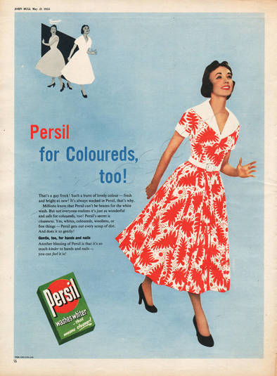 1955 Persil Washing Powder - unframed vintage ad