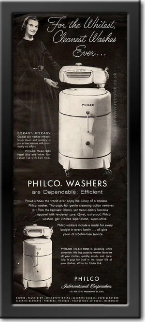 1955 Philco Washing Machines  vintage ad