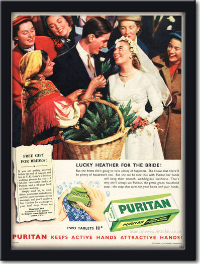 1955 Puritan Soap - framed preview retro