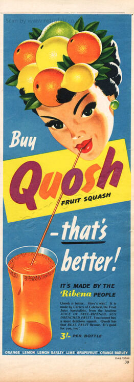 1955 Quosh Fruit Squash