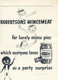 Vintage Robertson's Mincemeat advert
