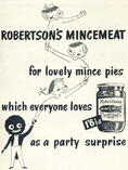 1955 Robertson's Mincemeat - vintage ad