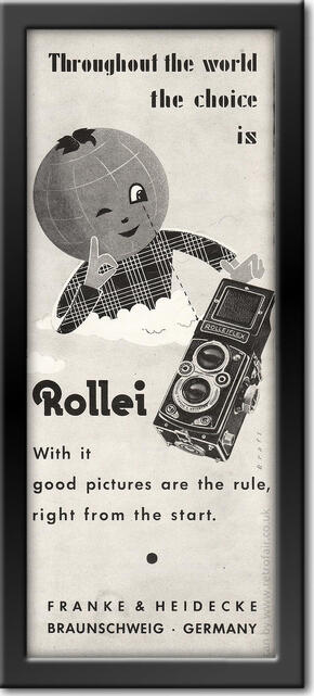 1955 vintage Rollei Cameras ad