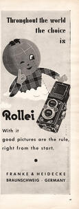 1955 Rollei Cameras vintage ad