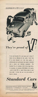 1955 Vintage Standard Cars Ad