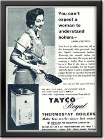 Vintage Tayco Boilers advert