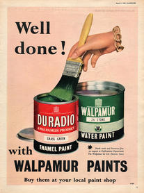 vintage 1955 Walpamur Paints ad