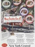 1950 New York Central System Christmas vintage ad