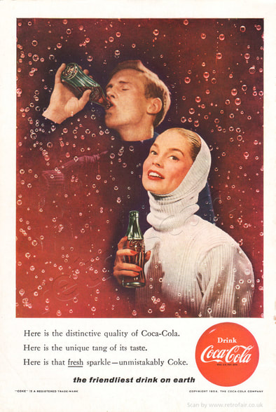 1956 Coca Cola - unframed vintage ad
