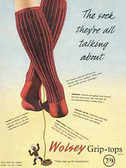  1954 ​Wolsey Grip-Top Socks - vintage ad