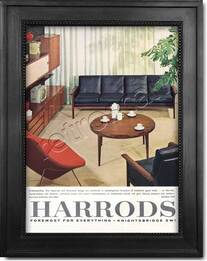 1965 vintage Harrods Gallery advert