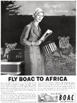 1958 BOAC Africa - vintage ad