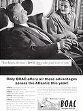 1958 BOAC Care  - vintage ad