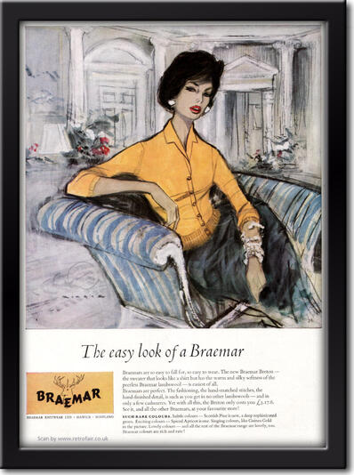 Vintage Braemar Knitwear advert