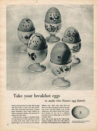 1958 British Egg Marketing - unframed vintage ad