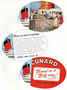 1958 Cunard Vintage Ad