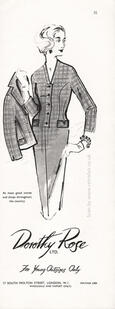 1958 Dorothy Rose Fashions  vintage ad
