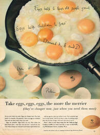 1958 Egg Marketing Board - unframed vintage ad