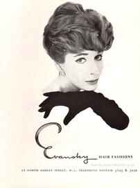 1958 Evansky Hair Fashions - unfarmed - vintage