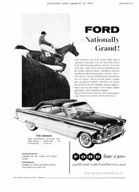 1958 Ford Motors - unframed vintage ad