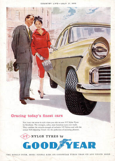 1958 Goodyear Tyres - framed preview retro