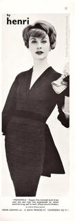 1958 Henri  Couture - Monople Vintage ad