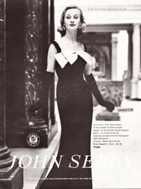 vintage 1958 John Selby Couture advert