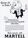 1958 Martell Brandy - vintage ad