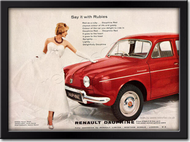 1958 Renault  vintage advert