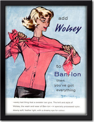 1958 Wolsey Ban-Lon framed preview