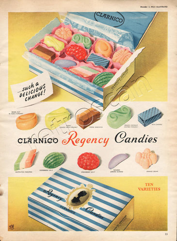 1953 Clarnico Regency Candies - unframed