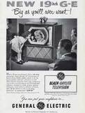 1951 General Electric Daylite Television  Vintage Ad