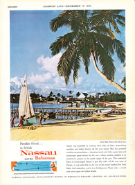 1960 Nassau and the Bahamas - unframed vintage ad