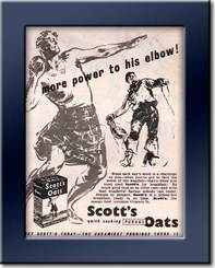 vintage Scott's Porage oats advert