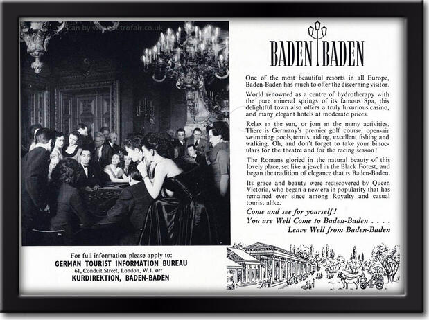 1962 Baden Baden  - framed preview