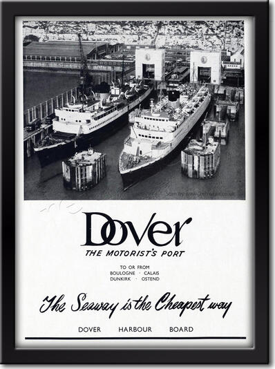 1962 Port of Dover vintage ad