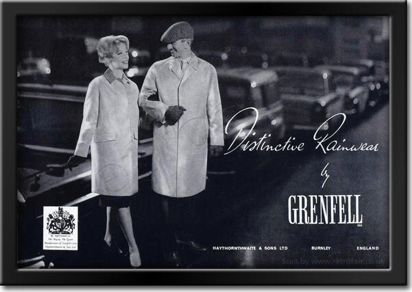 1962 vintage Grenfell Rainwear advert