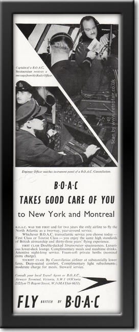 1964 vintage BOAC Corporation advert
