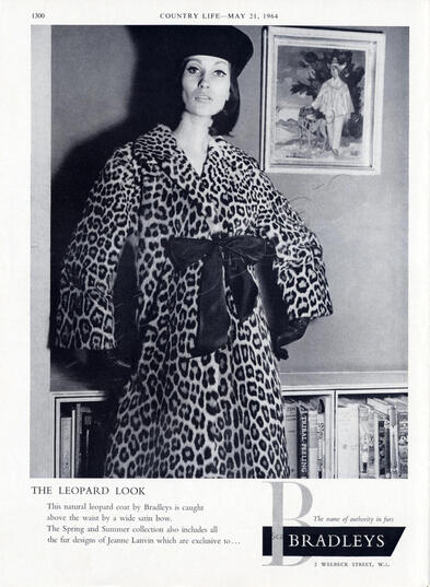 1964 Bradley Furs vintage ad