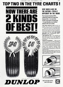 1964 Dunlop Tyres vintage ad