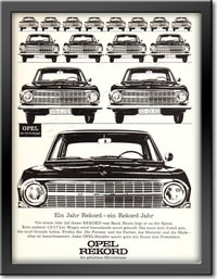 1964 Opel Rekord - framed preview retro